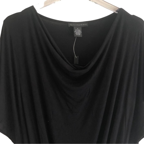 Grace Elements Drape Neck Bat Wing Belted Jumpsuit Black Size Small NWT - Picture 11 of 14